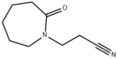 Hexahydro-2-oxo-1H-azepine-1-propanenitrile Struktur