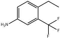 4-乙基-3-(三氟甲基)苯胺, 74422-98-3, 結(jié)構(gòu)式