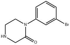 1-(3-Bromo-phenyl)-piperazin-2-one Struktur