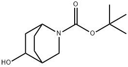 2-Azabicyclo[2.2.2]octane-2-carboxylic acid, 5-hydroxy-, 1,1-dimethylethyl ester Struktur