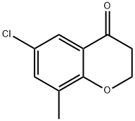 6-CHLORO-8-METHYL-3,4-DIHYDRO-2H-1-BENZOPYRAN-4-ONE Struktur