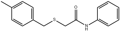 2-[(4-methylbenzyl)sulfanyl]-N-phenylacetamide Struktur