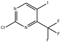 2-Chloro-5-iodo-4-(trifluoromethyl)pyrimidine Struktur