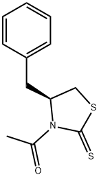 1-[(4S)-4-(phenylmethyl)-2-thioxo-3-thiazolidinyl]-Ethanone Struktur