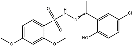 (E)-N'-(1-(5-chloro-2-hydroxyphenyl)ethylidene)-2,4-dimethoxybenzenesulfonohydrazide Struktur