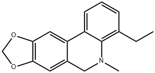 4-Ethyl-5-methyl-5,6-dihydro-[1,3]dioxolo[4,5-j]phenanthridine Struktur