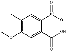 5-Methoxy-4-methyl-2-nitrobenzoic acid Struktur