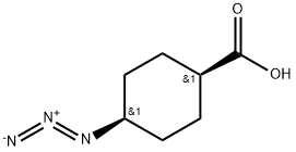 cis-4-Azidocyclohexane carboxylic acid Struktur