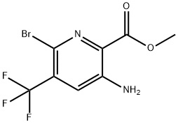 Methyl 3-amino-6-bromo-5-(trifluoromethyl)picolinate Struktur