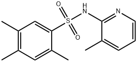 2,4,5-trimethyl-N-(3-methylpyridin-2-yl)benzenesulfonamide Struktur