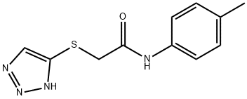 N-(4-methylphenyl)-2-(1H-1,2,3-triazol-5-ylsulfanyl)acetamide Struktur