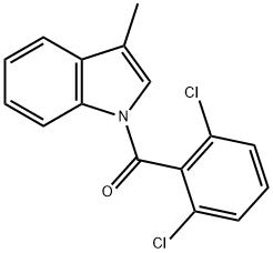 (2,6-Dichlorophenyl)(3-methyl-1H-indol-1-yl)methanone Struktur