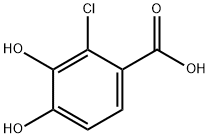 2-chloro-3,4-dihydroxybenzoic acid Struktur