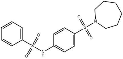 N-[4-(azepan-1-ylsulfonyl)phenyl]benzenesulfonamide Struktur