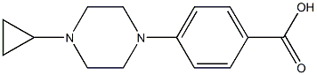 4-(4-Cyclopropyl-1-piperazinyl)benzoic acid Struktur