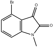 4-bromo-1-methylindoline-2,3-dione Struktur