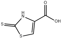 2,3-dihydro-2-thioxo-4-thiazolecarboxylic acid Struktur