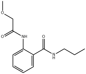 2-[(methoxyacetyl)amino]-N-propylbenzamide Struktur