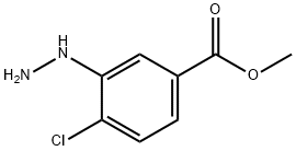 4-chloro-3-hydrazinoBenzoic acid methyl ester Struktur