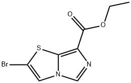 2-Bromo-Imidazo[5,1-B]Thiazole-7-Carboxylic Acid Ethyl Ester Struktur