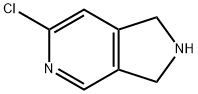 6-chloro-2,3-dihydro-1H-pyrrolo[3,4-c]pyridine hydrochloride Struktur