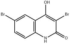 3,6-Dibromo-4-hydroxy-2(1H)-quinolinone Struktur