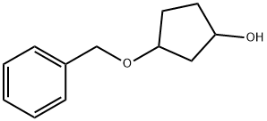 3-(benzyloxy)cyclopentan-1-ol Struktur