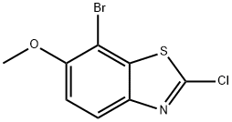 7-bromo-2-chloro-6-methoxybenzo[d]thiazole Struktur