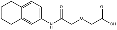 [2-oxo-2-(5,6,7,8-tetrahydro-2-naphthalenylamino)ethoxy]acetic acid Struktur