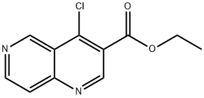 ethyl 4-chloro-1,6-naphthyridine-3-carboxylate Struktur