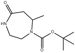 Tert-Butyl 7-Methyl-5-Oxo-1,4-Diazepane-1-Carboxylate Struktur