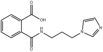 2-((3-(1H-imidazol-1-yl)propyl)carbamoyl)benzoic acid Struktur