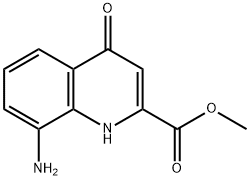 8-Amino-4-hydroxy-quinoline-2-carboxylic acid methyl ester Struktur