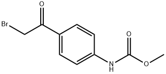 methyl 4-(2-bromoacetyl)phenylcarbamate Struktur