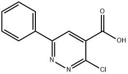 3-chloro-6-phenylpyridazine-4-carboxylic acid Struktur