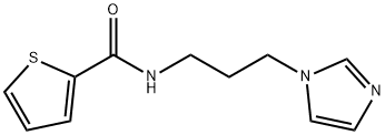 N-[3-(1H-imidazol-1-yl)propyl]thiophene-2-carboxamide Struktur