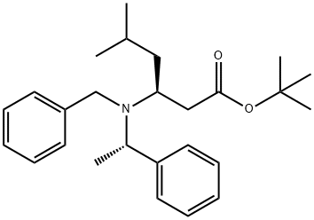 3-(S)-[Benzyl-(1-(S)-phenyl-ethyl)-amino]-5-methyl-hexanoic acid  tert-butyl ester