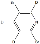 2,5-Dibromopyridine-3,4,6-d3 Struktur