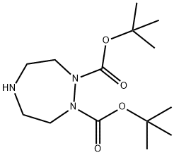 [1,2,5]Triazepane-1,2-dicarboxylic acid di-tert-butyl ester Struktur