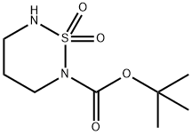 Tert-Butyl 1,2,6-Thiadiazinane-2-Carboxylate 1,1-Dioxide Struktur