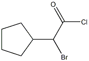 2-bromo-2-cyclopentylacetyl chloride Struktur