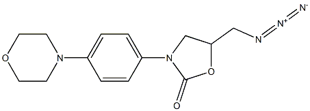 5-(azidomethyl)-3-(4-morpholinophenyl)oxazolidin-2-one Struktur