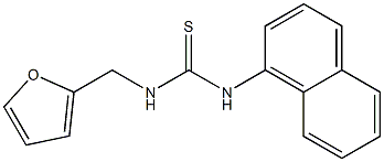 1-FURFURYL-3-(1-NAPHTHYL)-2-THIOUREA Struktur