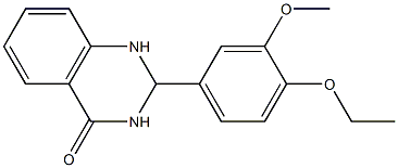 1,2-DIHYDRO-2-(4-ETHOXY-3-METHOXYPHENYL)-4(3H)-QUINAZOLINONE Struktur