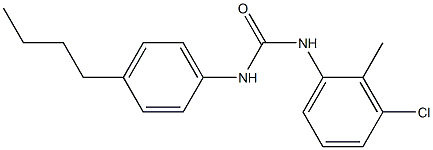 1-(4-BUTYLPHENYL)-3-(3-CHLORO-2-METHYLPHENYL)UREA Struktur