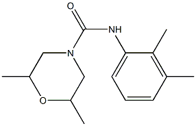 2,6-DIMETHYL-4-(N-(2,3-XYLYL)CARBAMOYL)MORPHOLINE Struktur