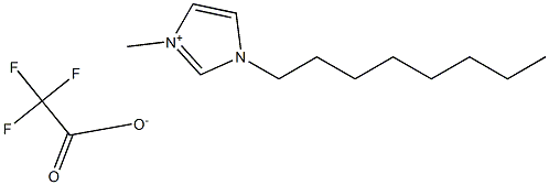 1-octyl-3-methylimidazolium trifluoroacetate Struktur