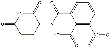 2-((2,6-dioxopiperidin-3-yl)carbamoyl)-6-nitrobenzoic acid Struktur