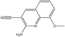 2-Amino-8-methoxy-quinoline-3-carbonitrile Struktur