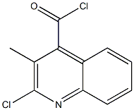 2-Chloro-3-methyl-quinoline-4-carbonyl chloride Struktur